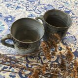 Set of 2 sandstone cups
