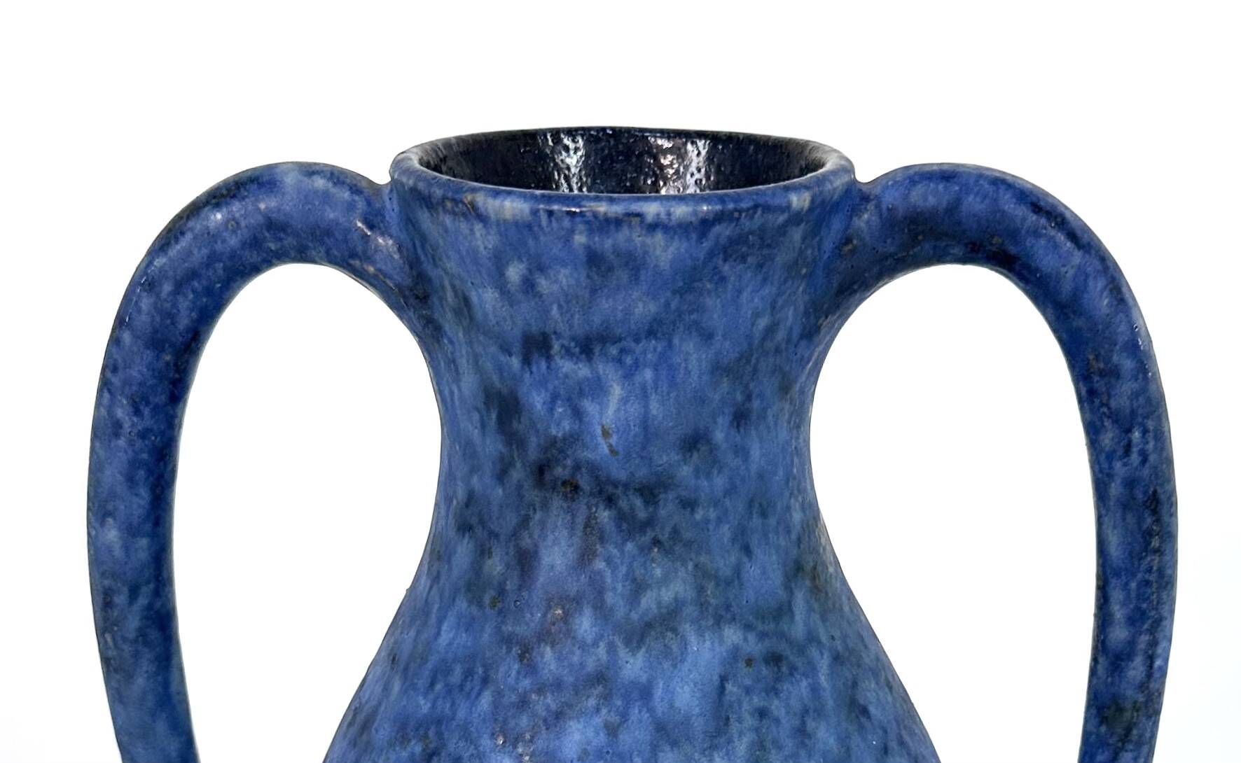 Studio ceramic art amphora vase by Werner Lehr, from Keitum Sylt, Germany, 1960s