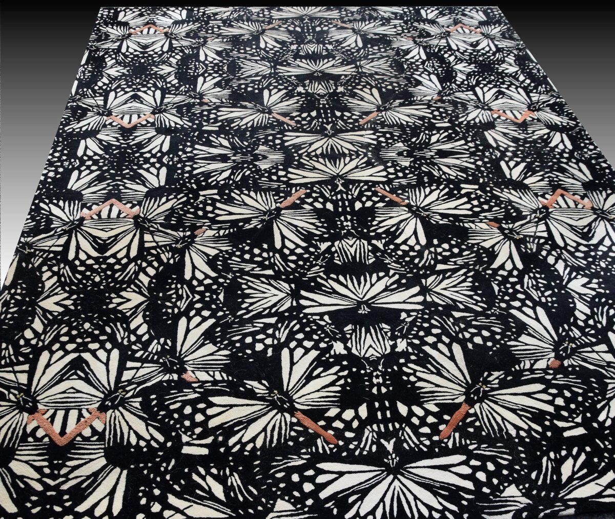 Large modern rug Roche Bobois: 3.94 x 2.73 metres