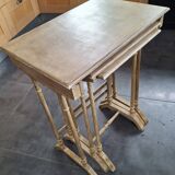 painted and patinated nesting tables