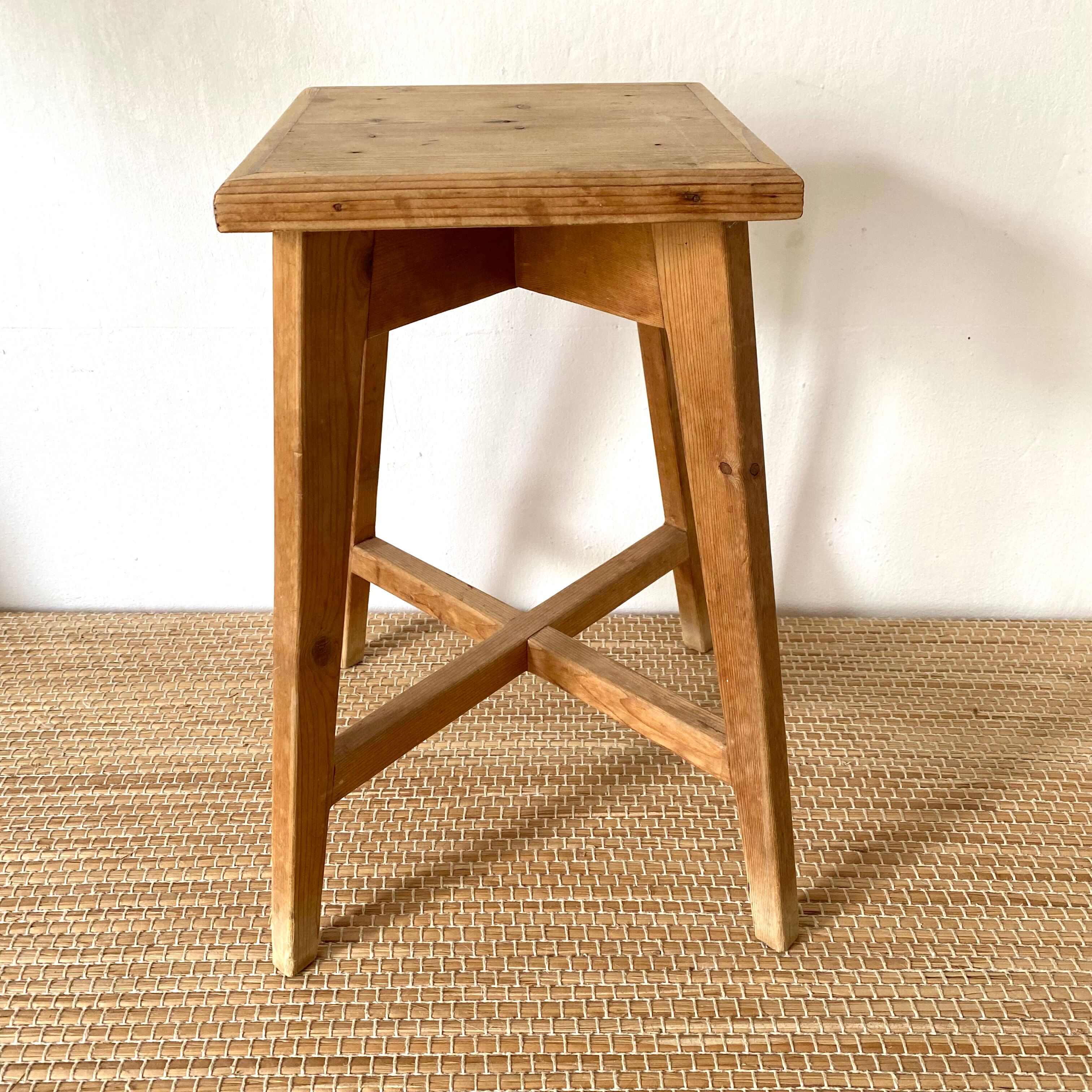 Wooden stool or plant door