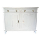 Vintage sideboard revamped in Parisian style.