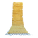 Handmade pure wool carpet in mustard yellow, size 75/300cm.