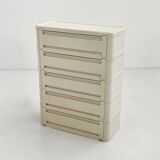 Cabinet blanc modèle “4964” par Olaf Von Bohr pour Kartell, 1970