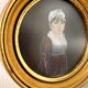 2 portraits, oil painting with gilt wood frames by Prosper, 1807