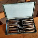 12 horn handle knives