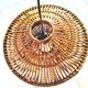 Vintage rattan pendant light with a diameter of 45cm