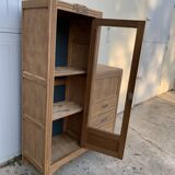 Art Deco asymmetrical glass Parisian wardrobe 1930