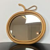 Mirror apple rattan 32 x 33 cm
