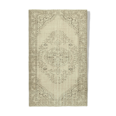 Tapis beige anatolien tissé à la main 177 cm x 291 cm