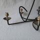 large wrought iron chandelier / 60s