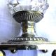 Pair of solid silver salt cellars. Old man's hallmark. Early 19th century.
