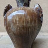 XXL jar or vase in late 19th century enamelled stoneware