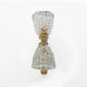 Pair of Art Decò Style Murano Glass and Brass Sconces
