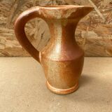 Ancien pichet les grottes dieulefit céramique beige vintage