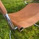 Pair of chrome armchairs, vintage circa 70