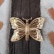 Vintage brass butterfly