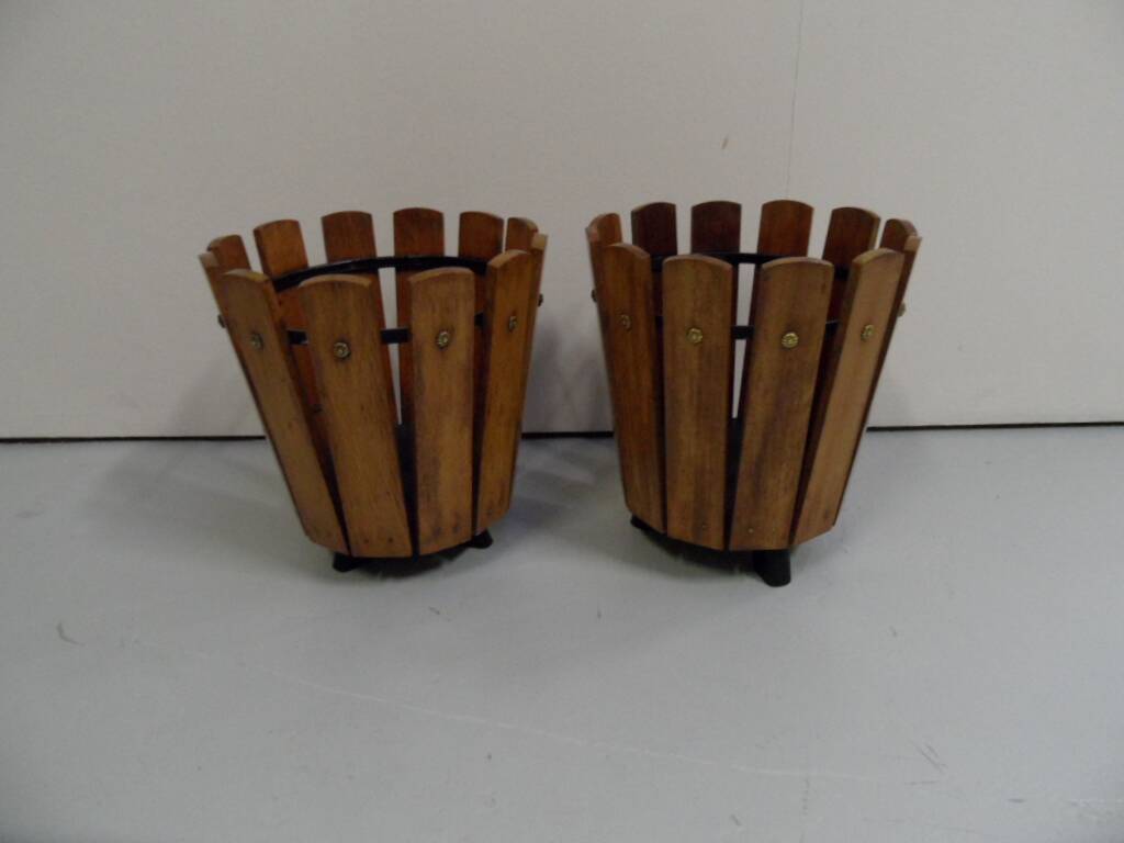 Vintage wooden plant boxes 1950's
