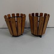 Vintage wooden plant boxes 1950's