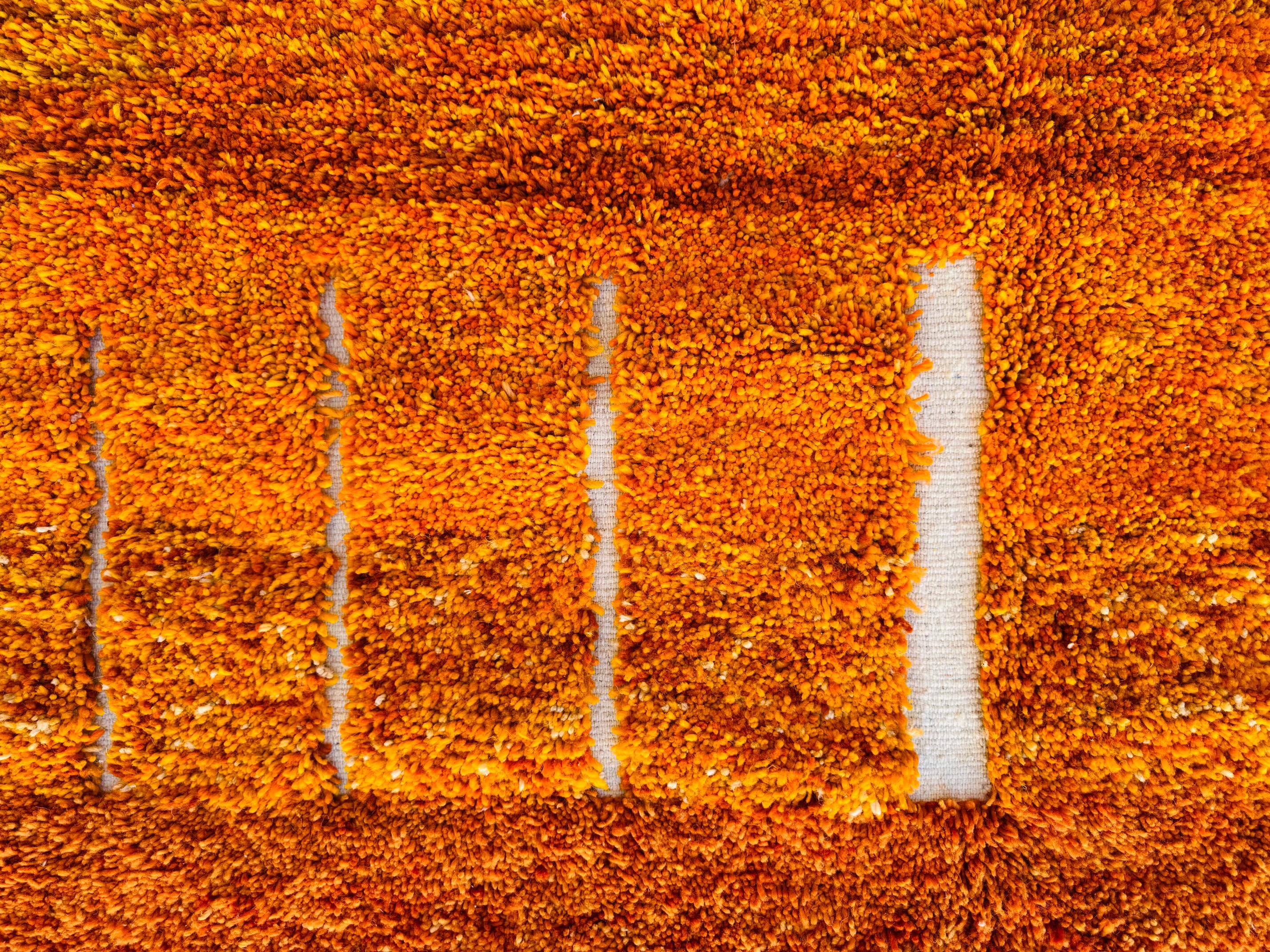 Handmade wool Berber rug 3 x 2 m