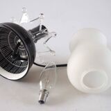 Ceramic and opaline lamp