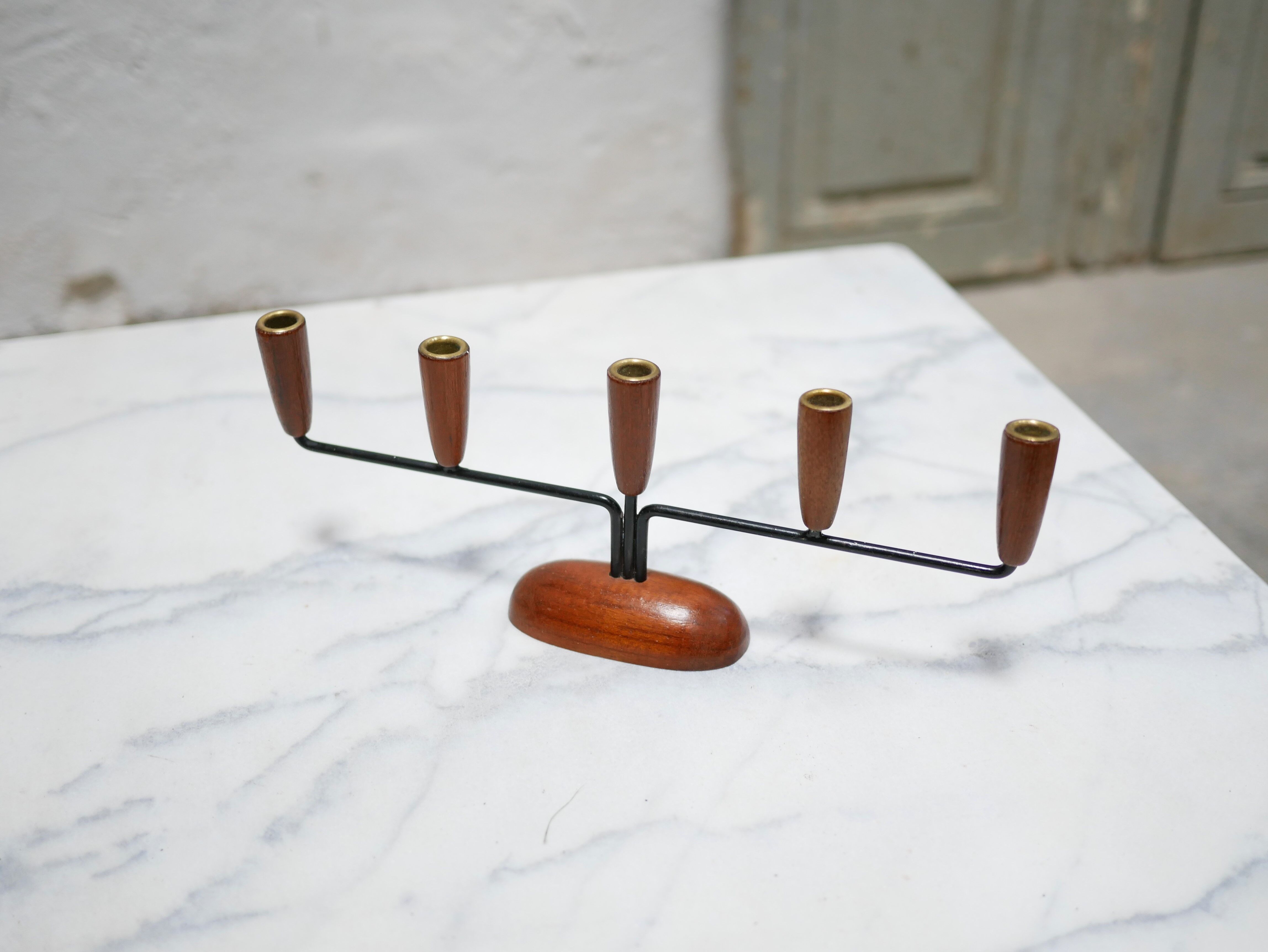 Vintage Danish chandelier published by Luthje