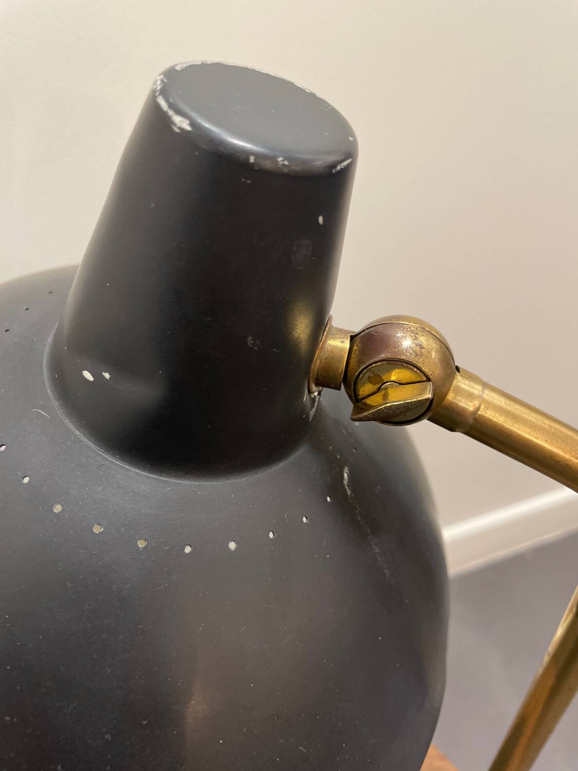 Vintage metal desk lamp, by Alfred Müller for Amba, 1950s