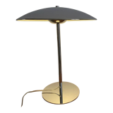 Chrome desktop led saucer lamp