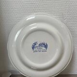 Assiette bleu porcelaine BP
