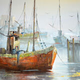 Huile sur toile d'Alan Simpson