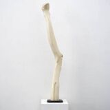 Abstract sculpture, painted wood and steel, American school, c.1960