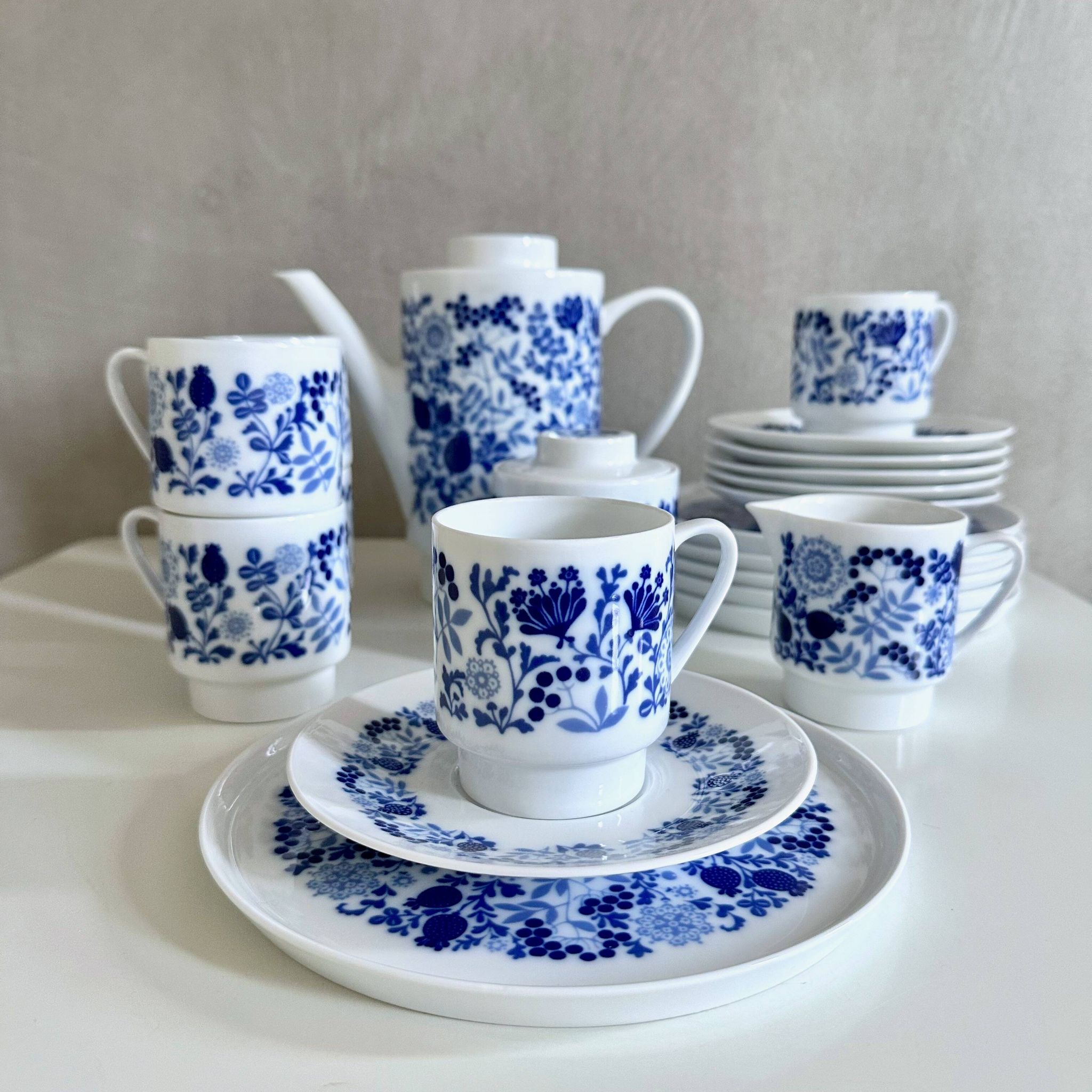 Ensemble de vaisselle "Blütenspiel" Melitta Hamburg pour 6 – Jupp Ernst