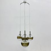 Suspension en verre de Murano à cascade de design des années 50, années 1970, Italie