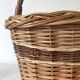 Panier en osier tressé bicolore