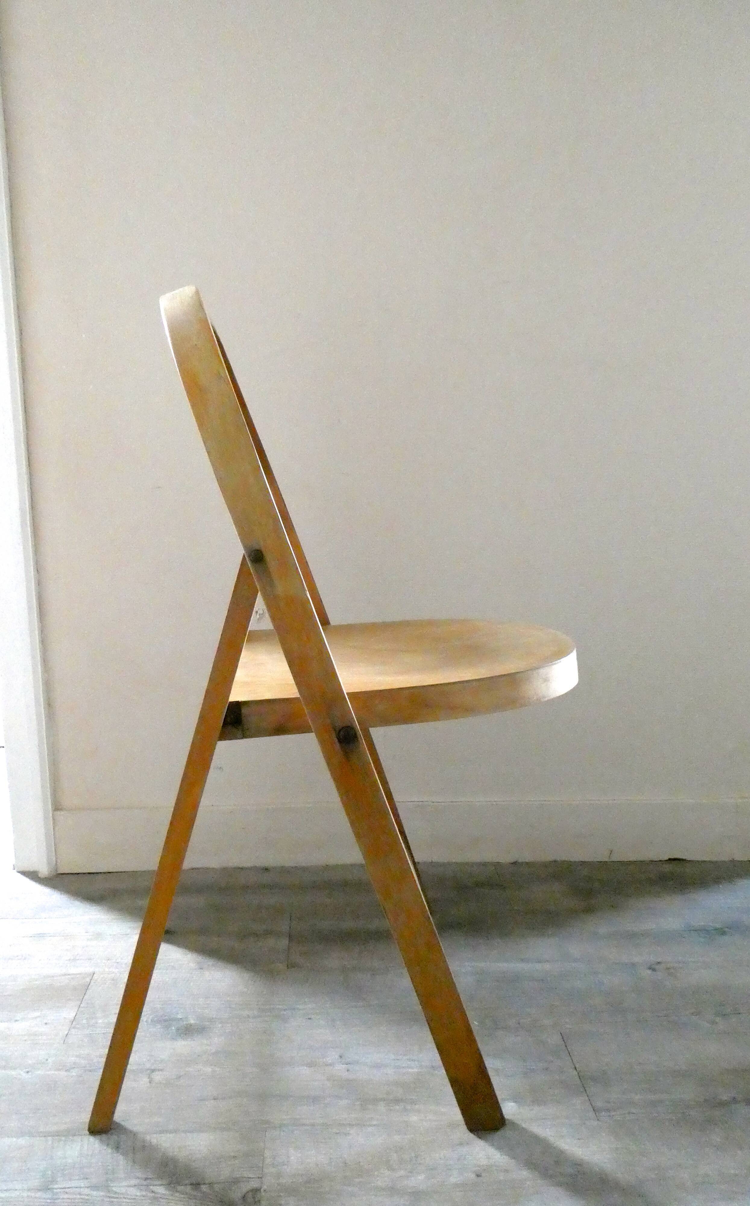 751 Bauhaus 30s folding tuna chair, in curved wood
