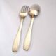Art Deco SAIGON table cutlery in silver metal ALFENIDE by CHRISTOFLE 20.5cm