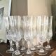 Set de 10 flûtes à champagne cristallin taillé
