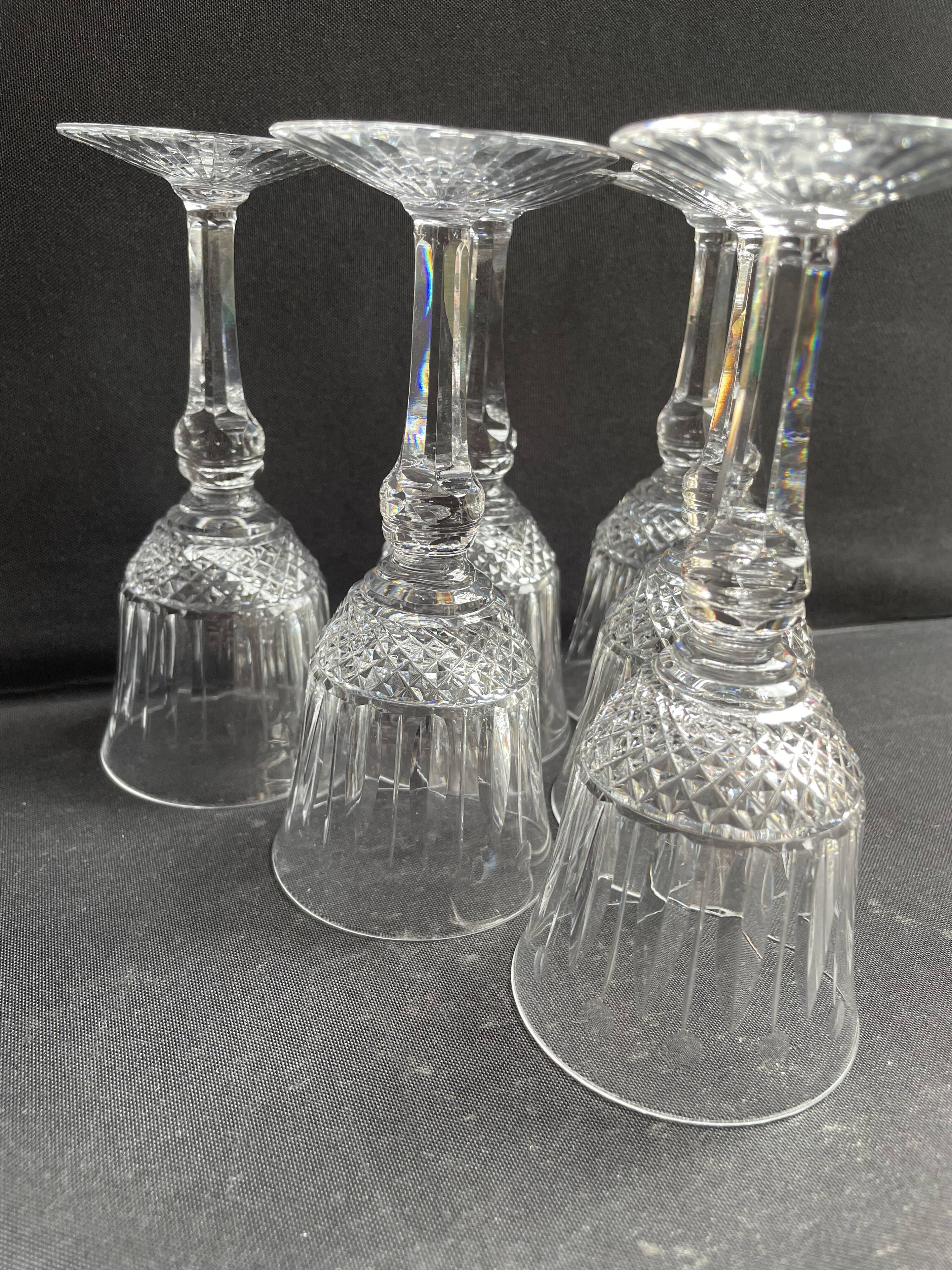 6 Red Wine Glasses – Mouth Blown and Hand Cut Crystal