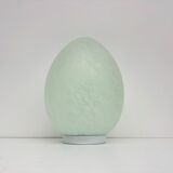Mid-century large Domec France egg-shaped glass table lamp, 1970s
