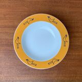 Postmodern German series of flying objects, soup plates by David Palterer and Sieger Design for Arzberg, 1990s, set of 7.