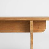 Art Deco bench in solid wood, France ca. 1940