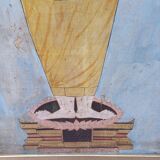 Peinture sur soie Bouddha, Thaïlande 19ème
