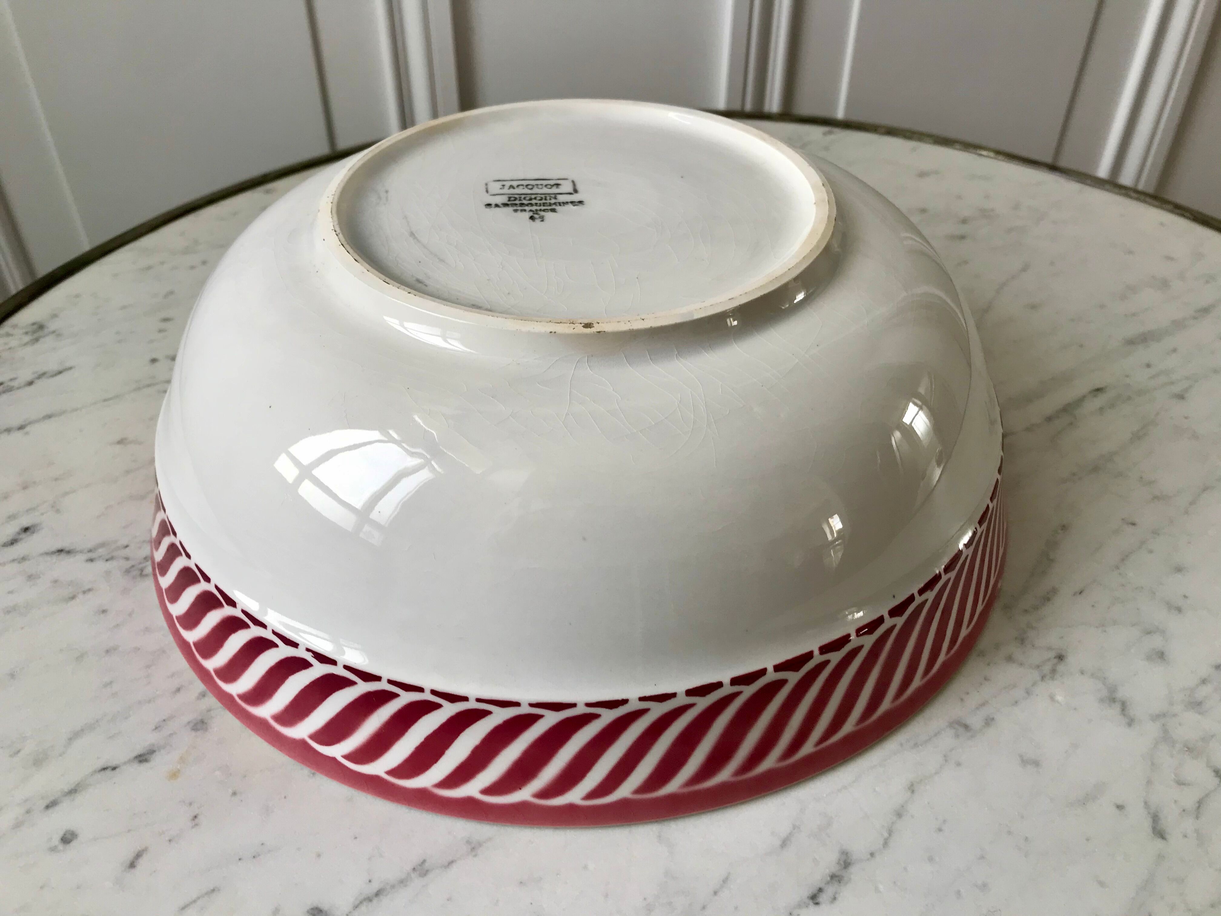 Salad bowl Digoin Sarreguemines model "Jacquot" years 30-40