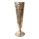 Engraved brass vase