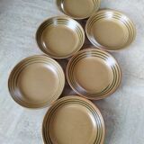 6 Sarreguemines “Chaumière” soup plates