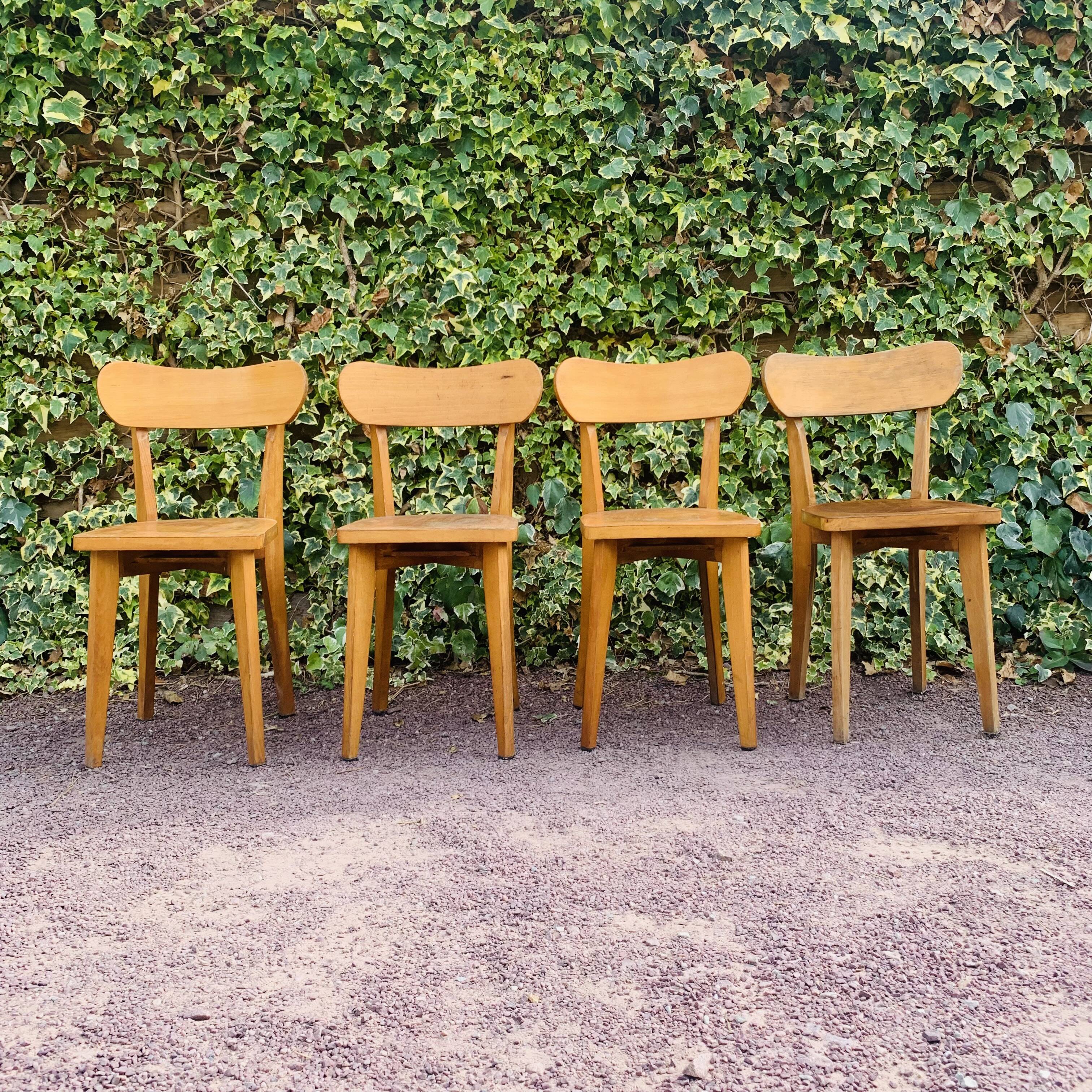 Set of 4 bistro chairs