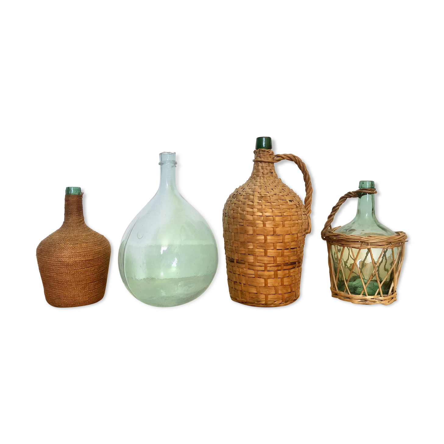 Lot of 4 demijohns