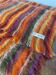 Brown mohair wool blanket/throw by Vian-Tiran.