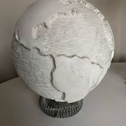 Space Age plaster globe in relief 1960 XXL