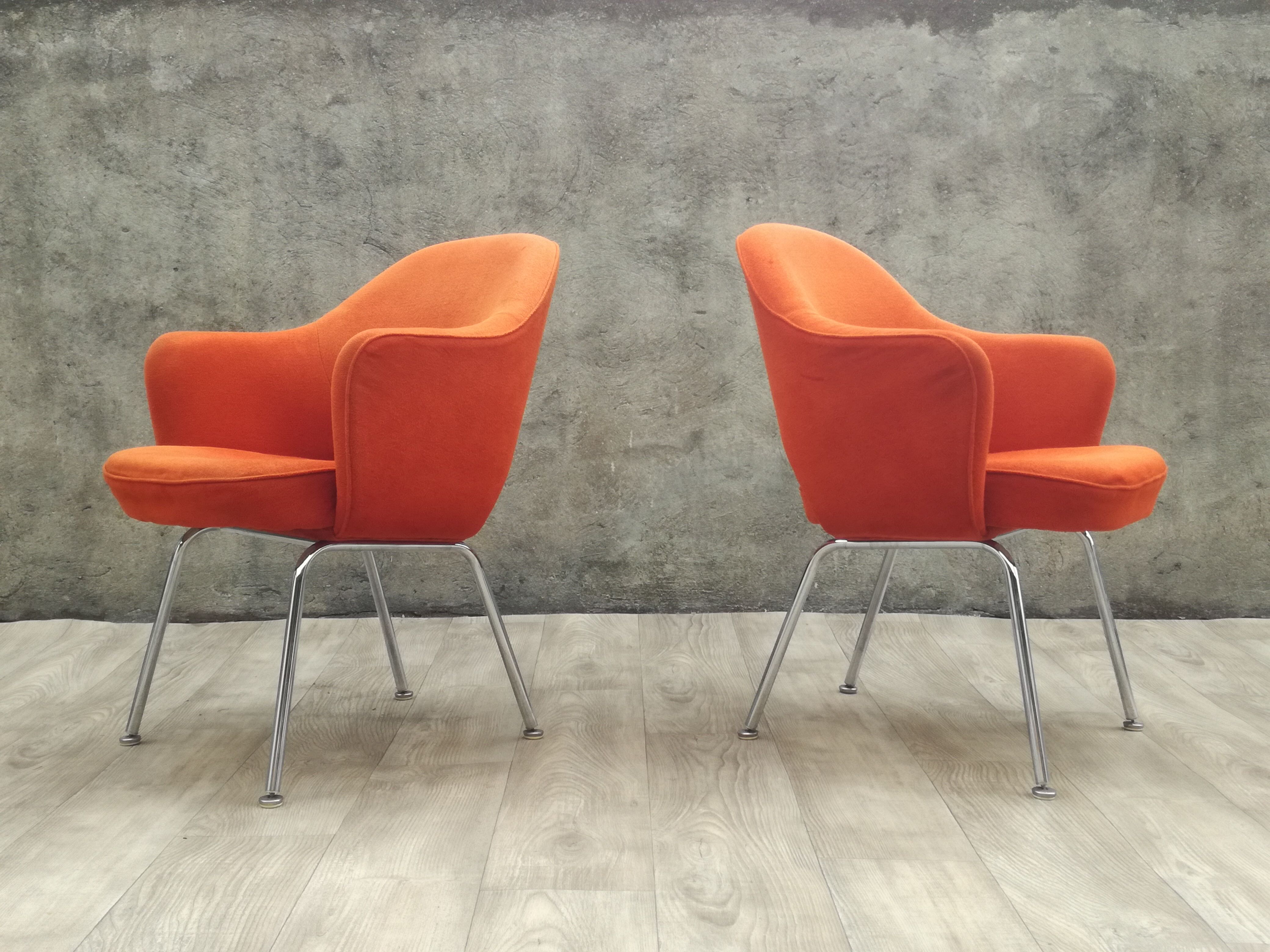 Pair of armchairs "conference" Eero Saarinen for Knoll years 60